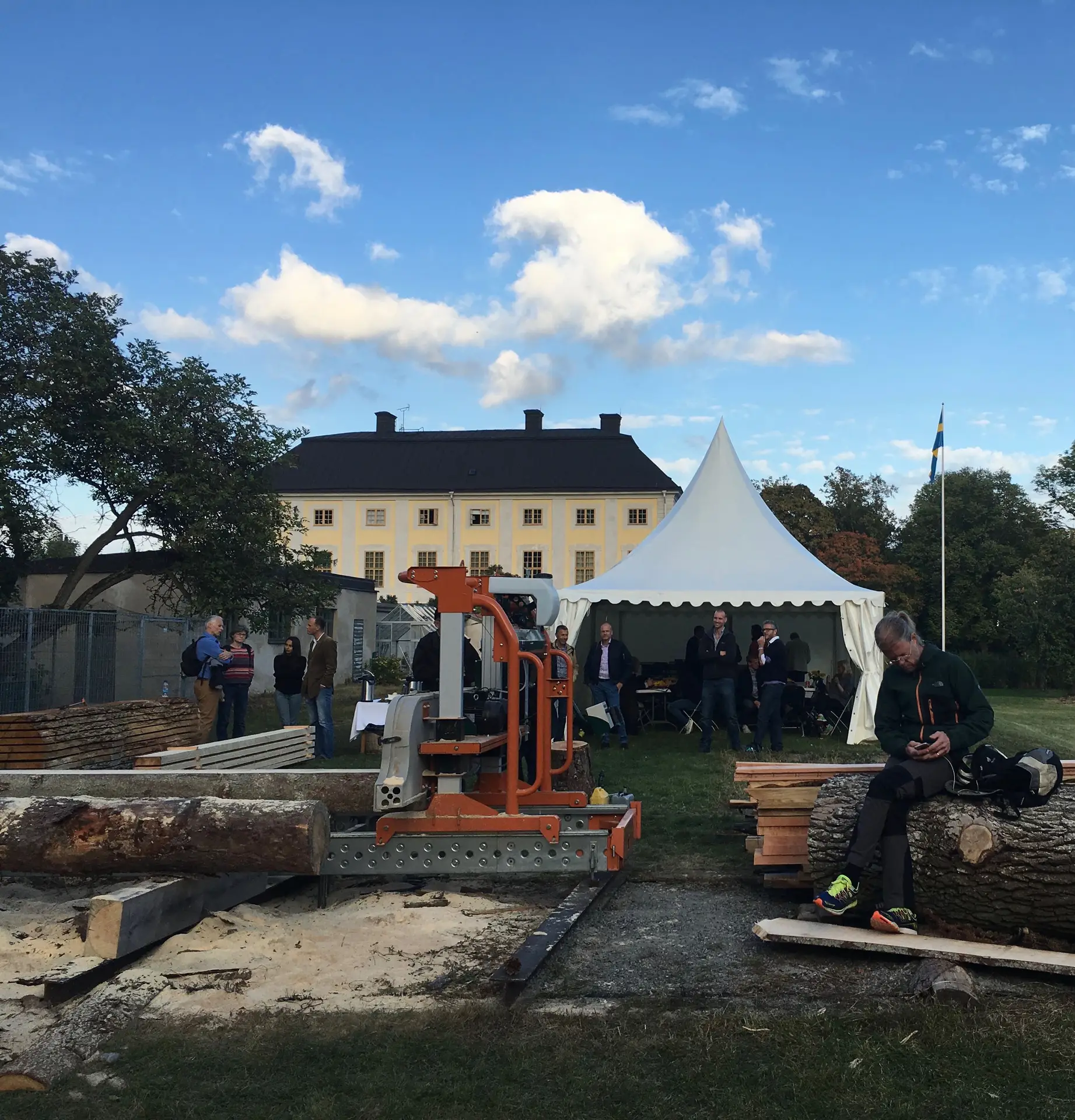 Demodag med visninga av bandsåg